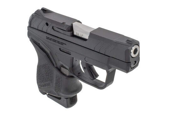Ruger LCP 2 pistol 22LR features a Hogue grip sleeve